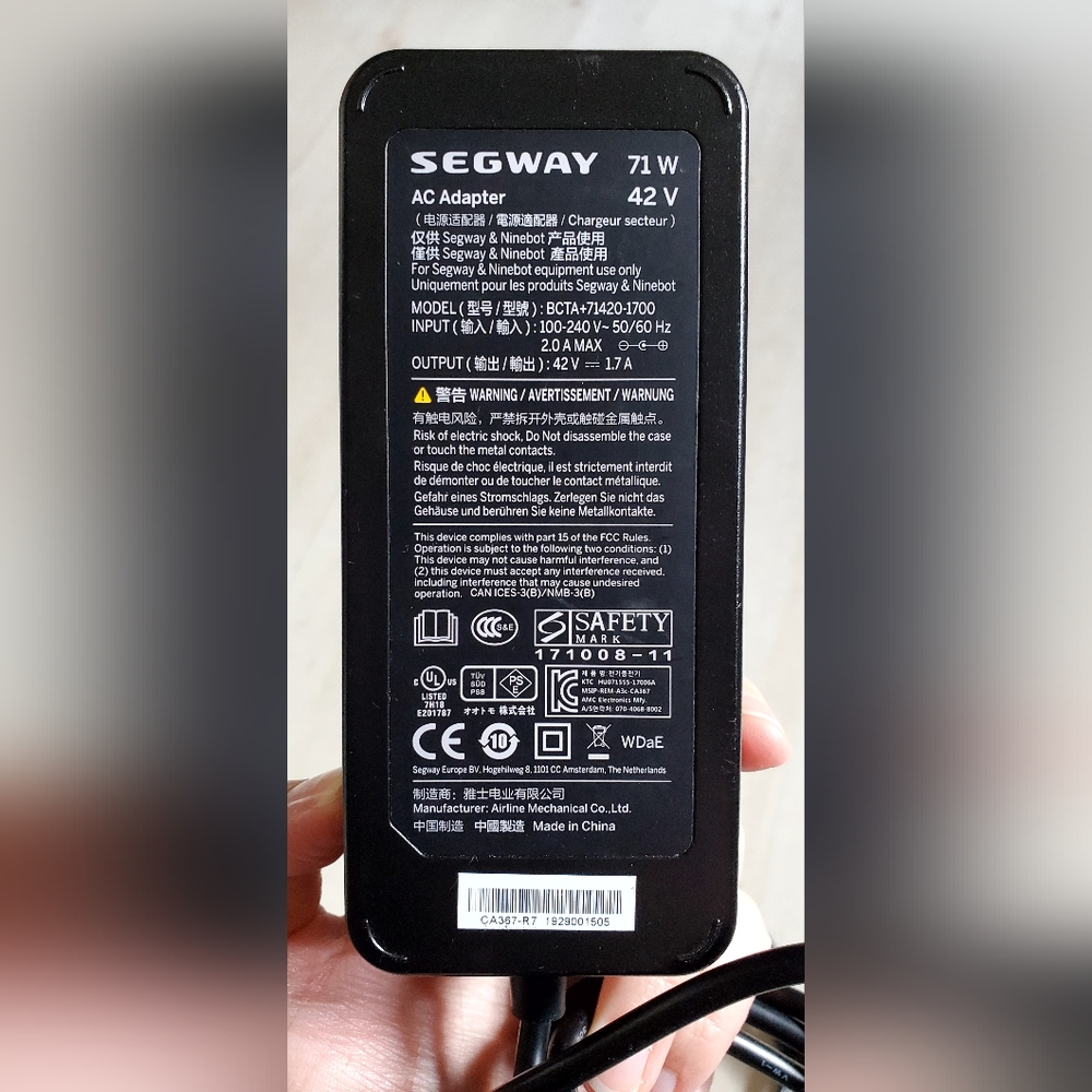 Segway BCTA714201700 Ninebot Battery Charger